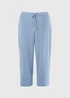 Blue Cropped Clipper Trousers - 22 Image 1