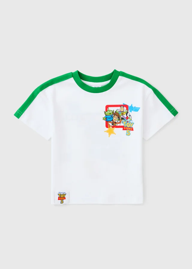 Disney Toy Story Boys White Speech T-Shirt (1-7yrs)