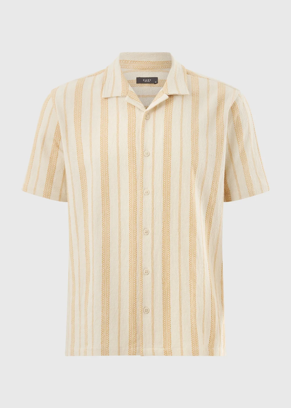Yellow Stripe Texture Shirt - Small Image 1