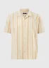Yellow Stripe Texture Shirt - Small Image 1