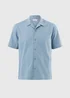 Blue Floral Embroidered Shirt - S Image 4