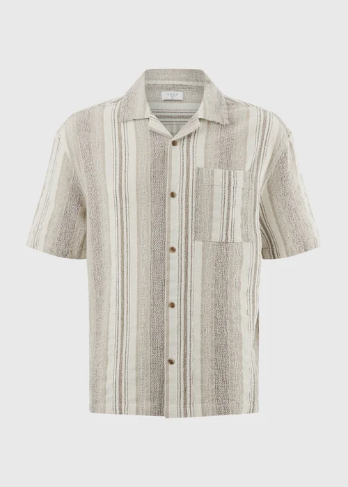 Stone Stripe Texture Dobby Shirt - S Image 3