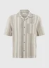 Stone Stripe Texture Dobby Shirt - S Image 3