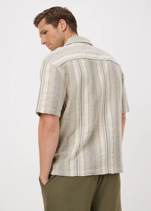 Stone Stripe Texture Dobby Shirt - S Image 2