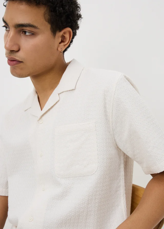 Ecru Textured Shirt