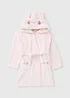 Girls Pink Bunny Dressing Gown (1-7yrs) - 1 to 1 half years Image 1