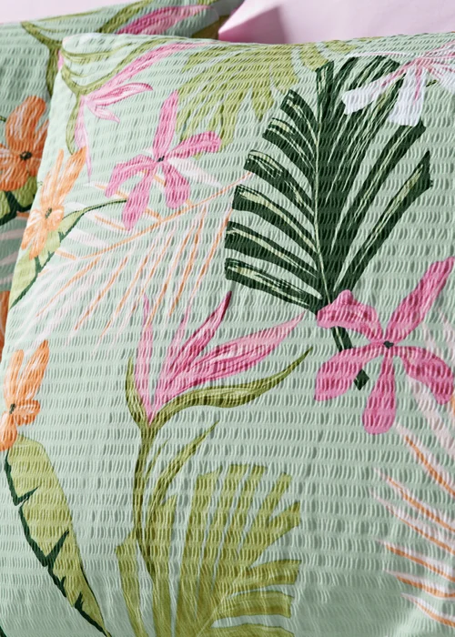 Multicolour Tropical Floral Duvet Set - Single Image 2