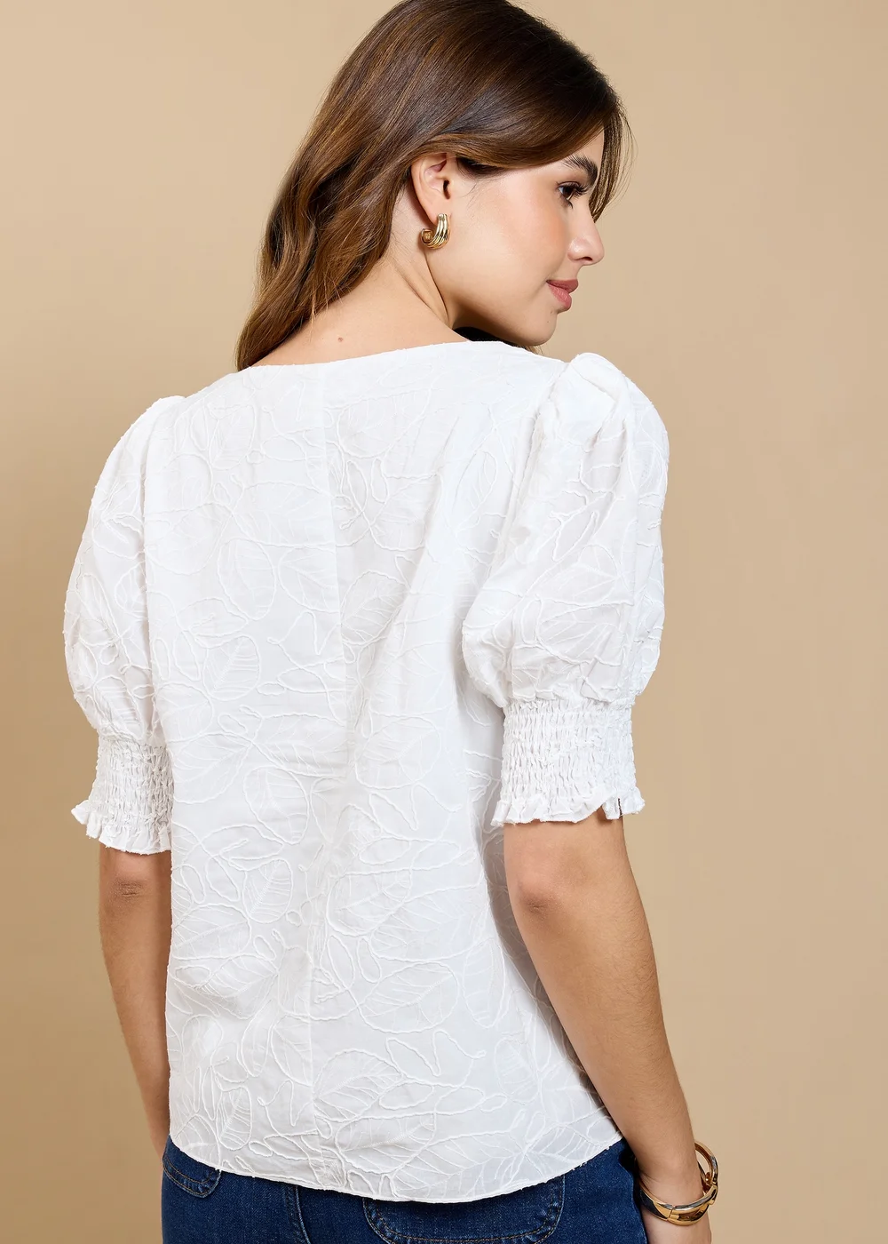 Little Mistress White Embroidered Top by Vicky Pattison - 8 Image 4