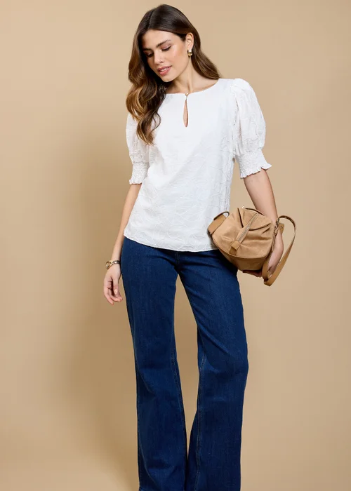 Little Mistress White Embroidered Top by Vicky Pattison - 8 Image 2