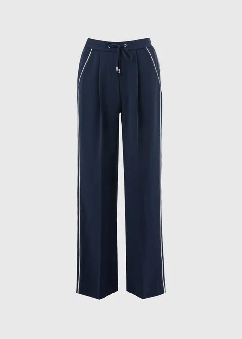 Et Vous Navy Side Stripe Trousers - 18/L31 Image 4