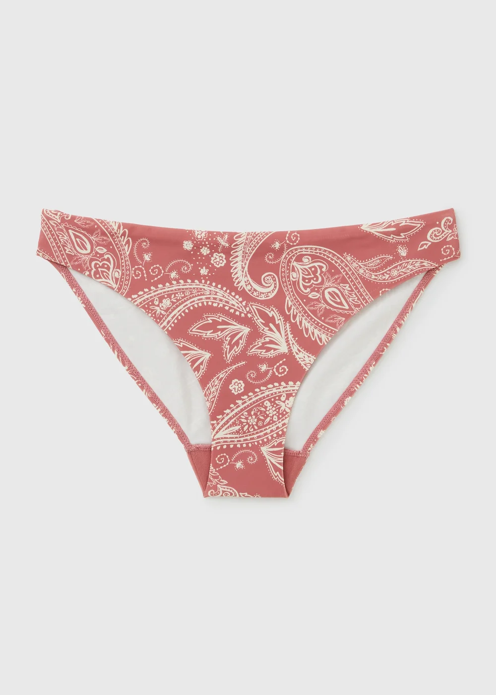Rose Paisley Full Side Bikini Bottoms - 6 Image 3
