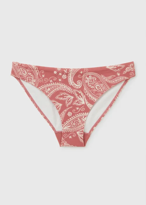 Rose Paisley Full Side Bikini Bottoms - 6 Image 3