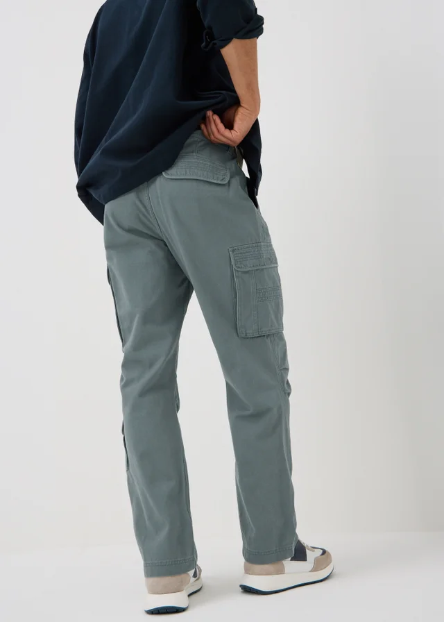 Slate Loose Fit Cargo Trousers