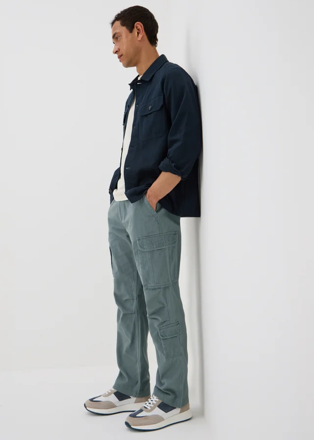 Slate Loose Fit Cargo Trousers