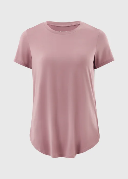 Souluxe Pink Longline Sports T-Shirt - S Image 4