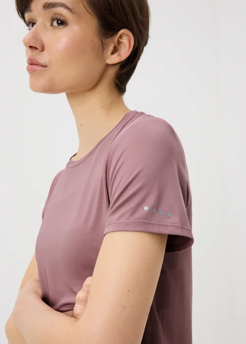 Souluxe Pink Longline Sports T-Shirt - S Image 3