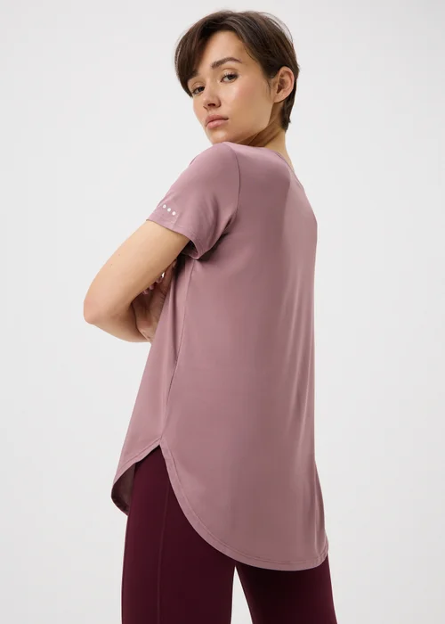 Souluxe Pink Longline Sports T-Shirt - S Image 2