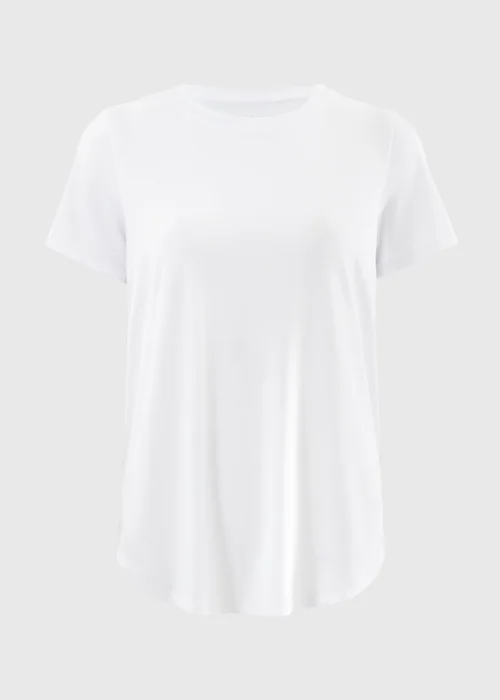 Souluxe White Longline Sports T-Shirt - S Image 3