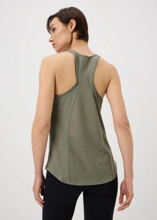 Souluxe Sage Green Mesh Sports Vest Top - S Image 2