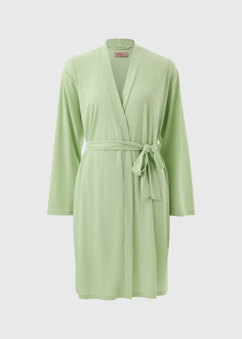 Green Ribbed Dressing Gown - Extra small Image 1