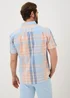 Lincoln Peach Check Short Sleeve Shirt - S Image 2