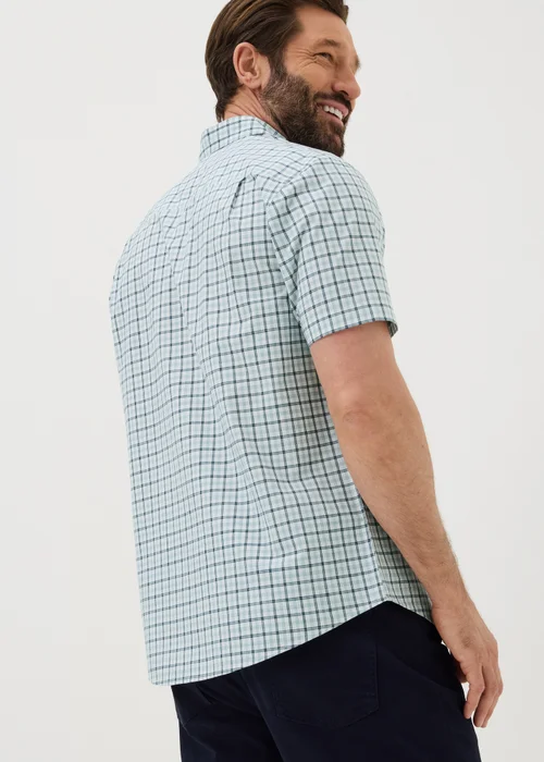 Lincoln Green Check Short Sleeve Shirt - S Image 2