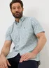 Lincoln Green Check Short Sleeve Shirt - S Image 1
