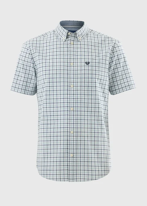 Lincoln Green Check Short Sleeve Shirt - S Image 4