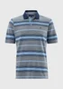 Lincoln Navy Stripe Polo Shirt - S Image 1