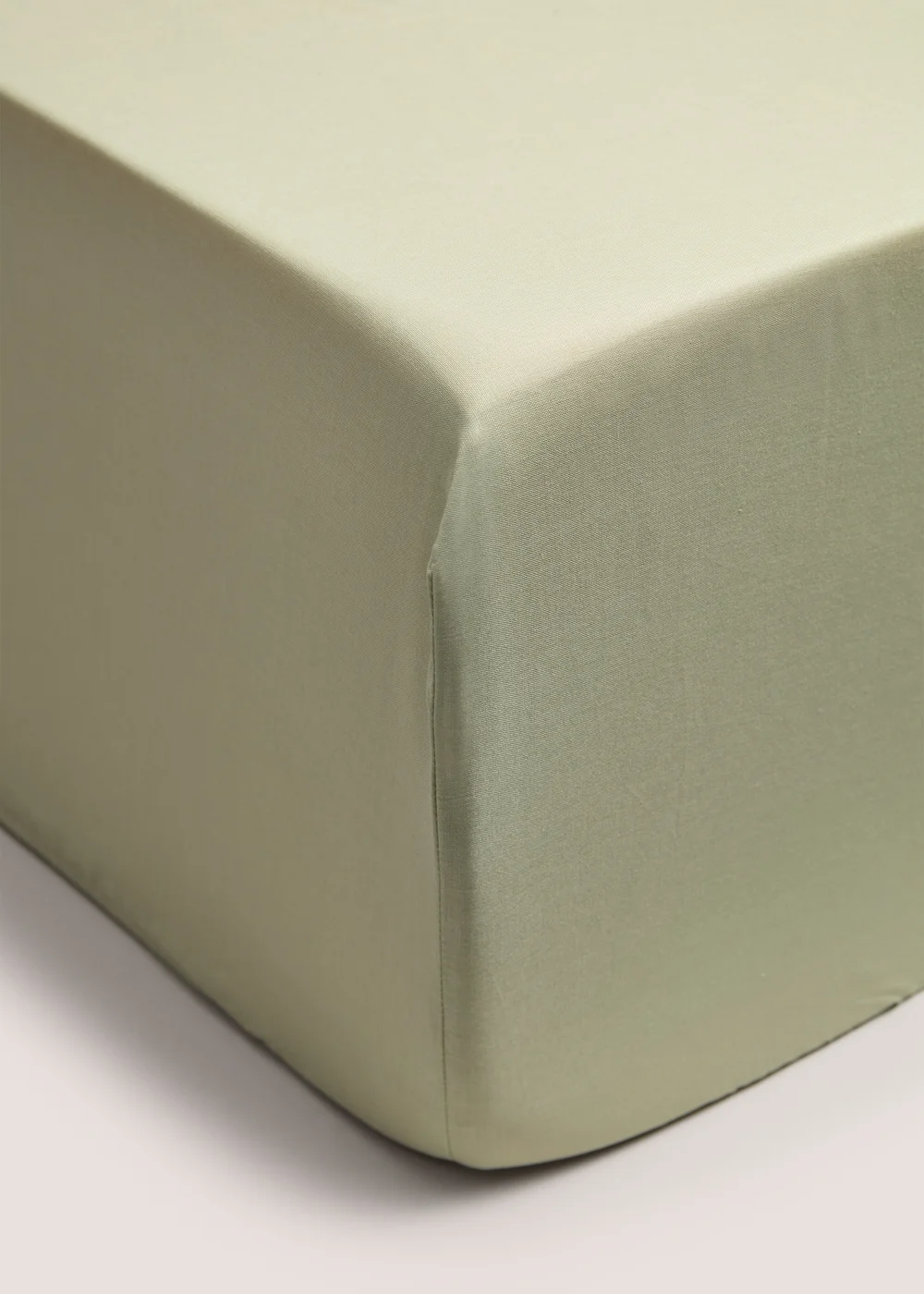 Green Polycotton Fitted Bed Sheet - Single Image 1