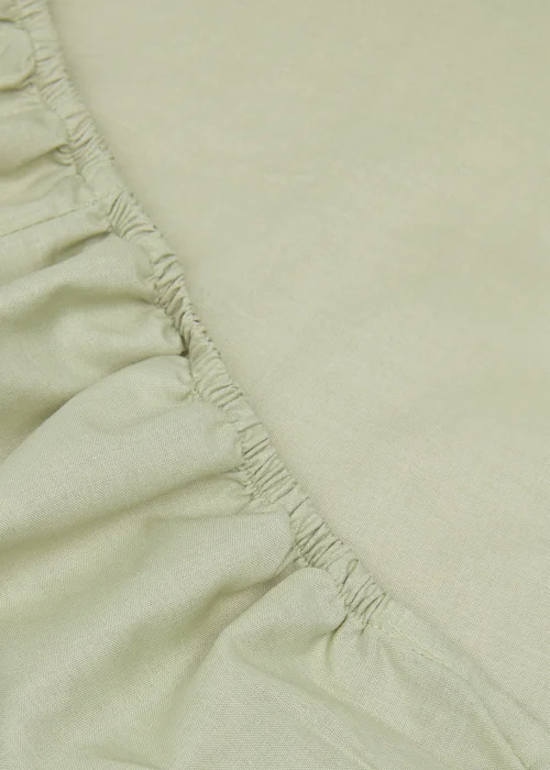 Green Polycotton Fitted Bed Sheet - Single Image 2
