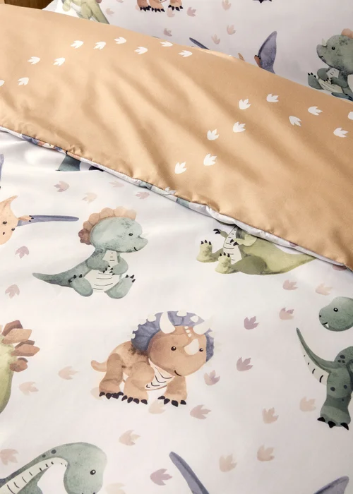 Multicolour Dino Duvet Set - Single Image 3