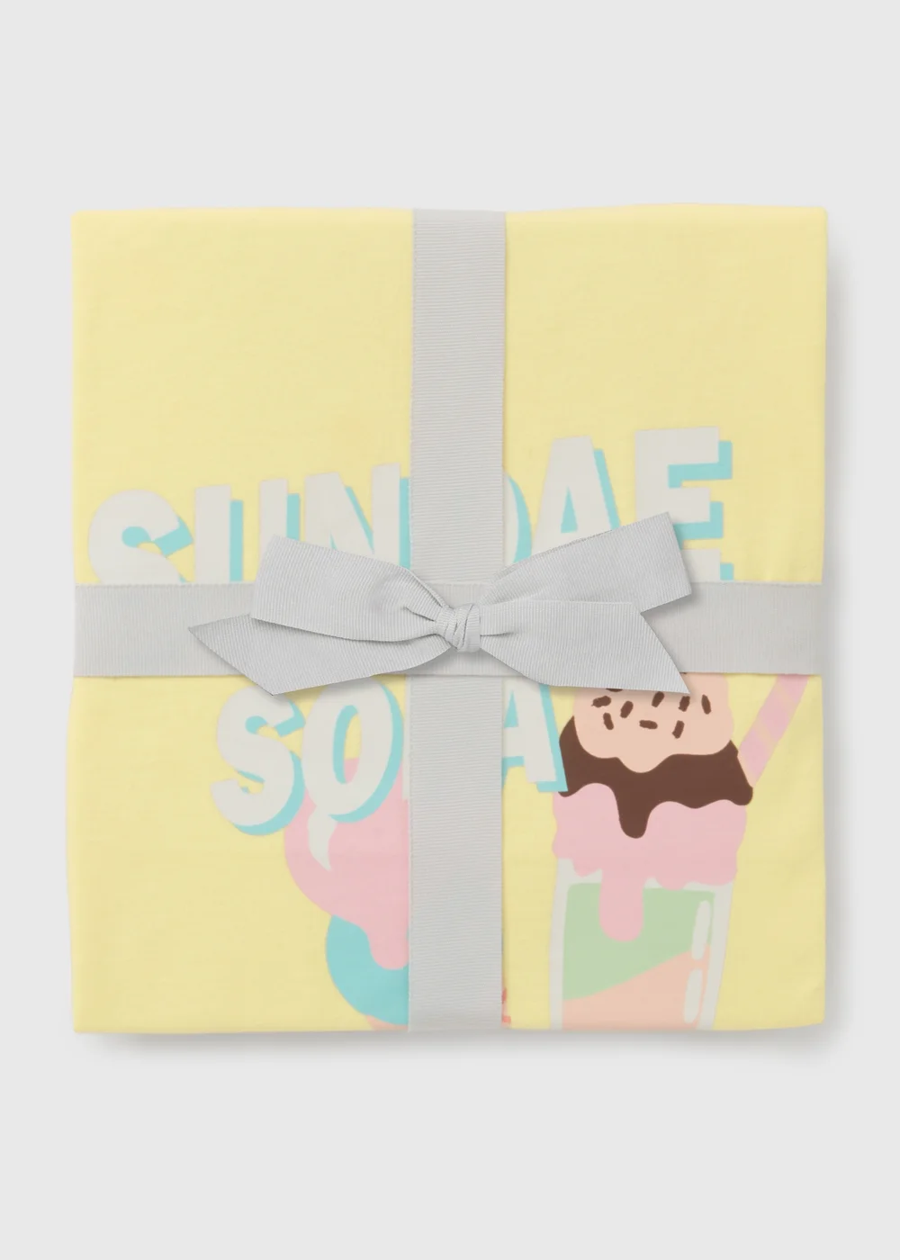 Yellow Ice Cream Short Pyjama Set - Extra small Image 3