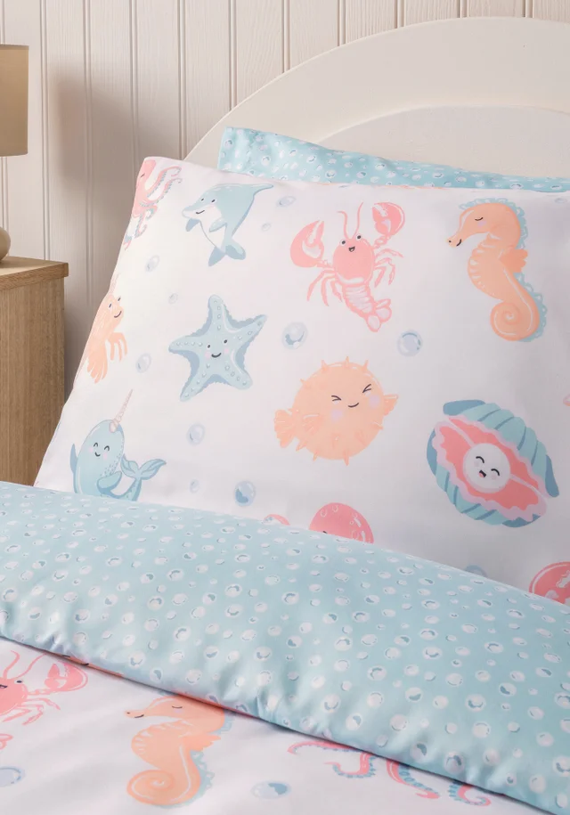 Multicolour Sea Creatures Duvet Set