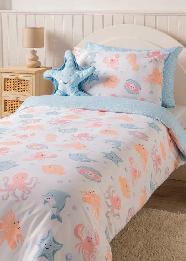 Multicolour Sea Creatures Duvet Set