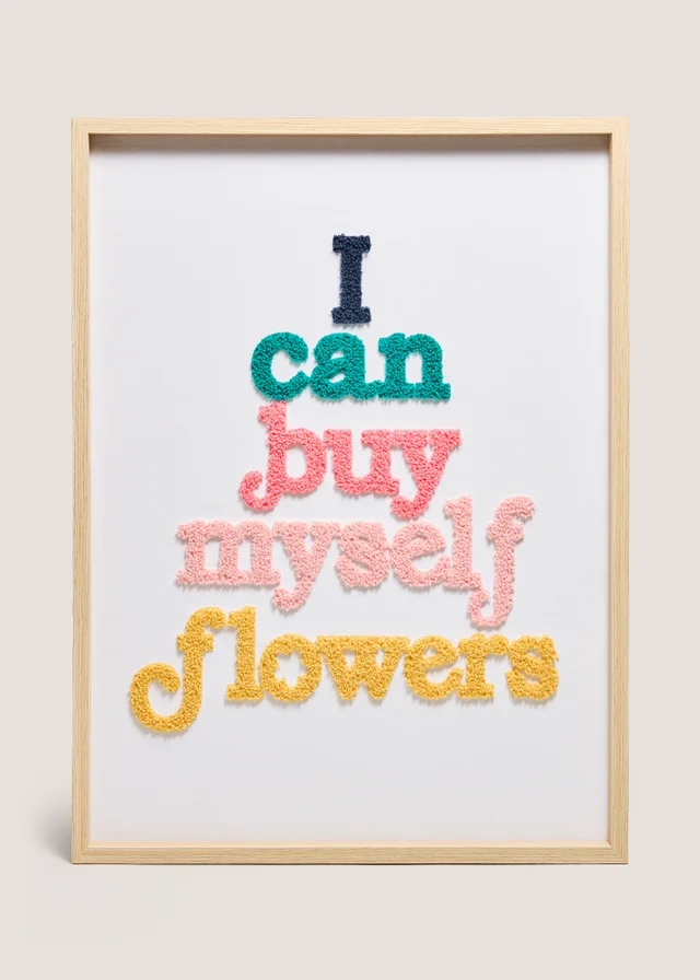 I Can By Myself Flowers Wall Art