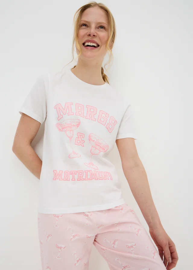 White Margs & Matrimony Bridal Pyjama Set
