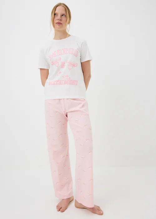 White Margs & Matrimony Bridal Pyjama Set - XS Image 2