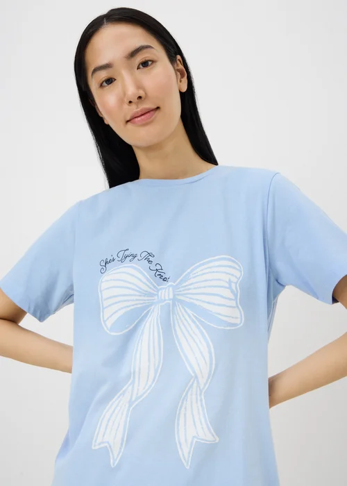 Blue Tying The Knot Bridal Pyjama Set - XS Image 2