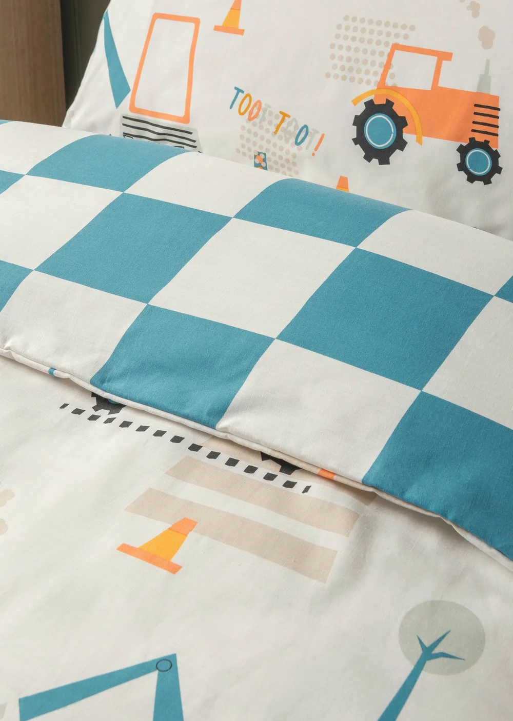 Multicolour Diggers Duvet Set - Single Image 3