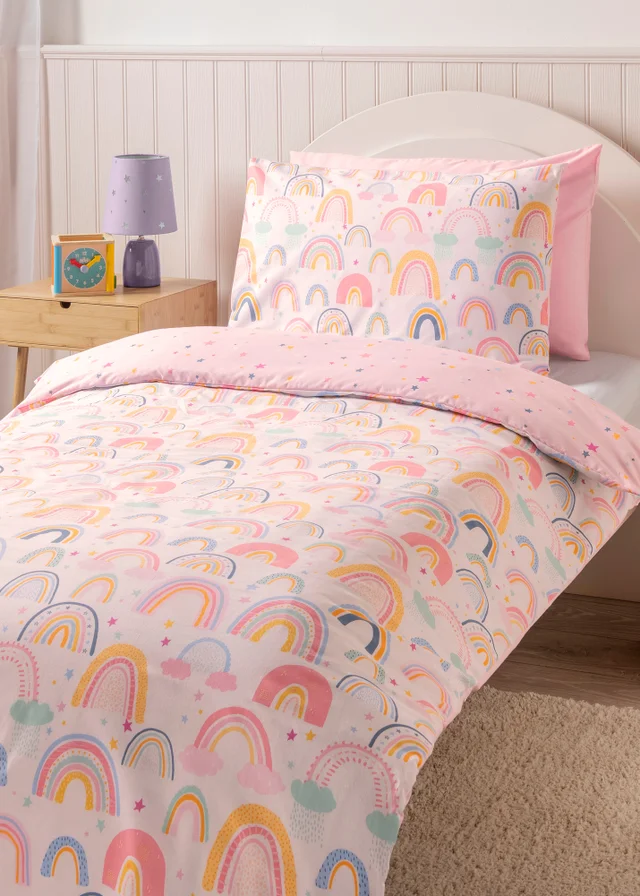 Pink Rainbow Duvet Set