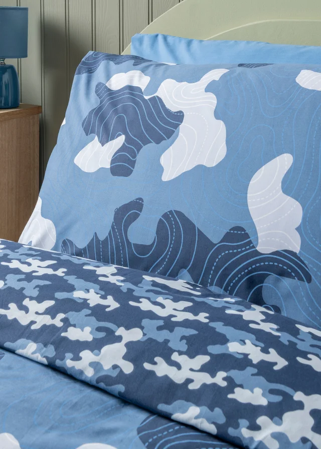 Blue Camo Duvet Set