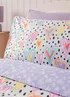 Lilac Polka Dot Heart Duvet Set - Single Image 2