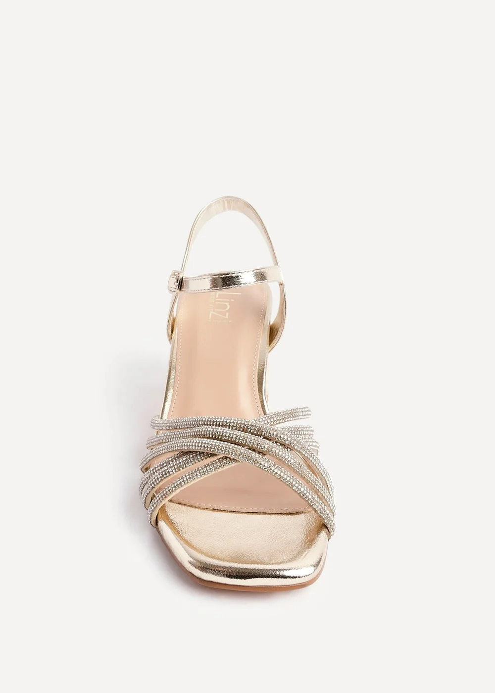 Linzi Strictly Wide Fit Gold Block Heel - 3 Image 4