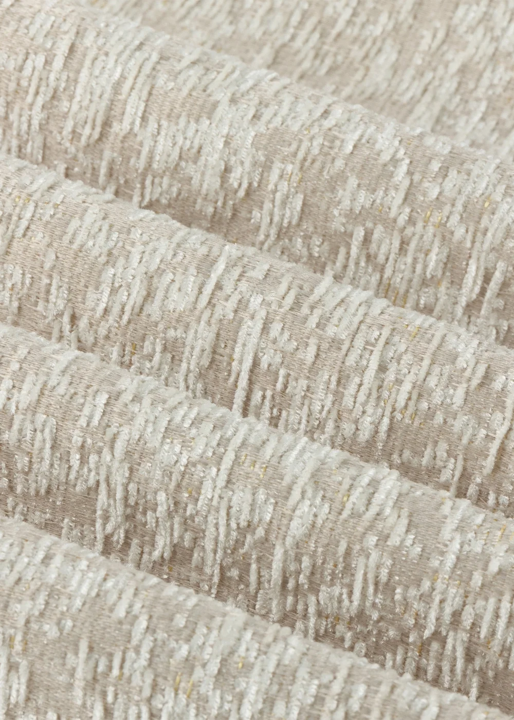Paoletti Galaxy Chenille Room Darkening Eyelet Curtain Pair Ivory - 46W X 54D (117x137cm Image 6
