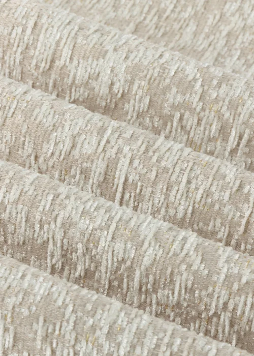 Paoletti Galaxy Chenille Room Darkening Eyelet Curtain Pair Ivory - 46W X 54D (117x137cm Image 6