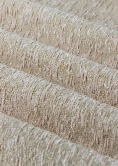 Paoletti Galaxy Chenille Room Darkening Eyelet Curtain Pair Blush - 46W X 54D (117x137cm Image 6