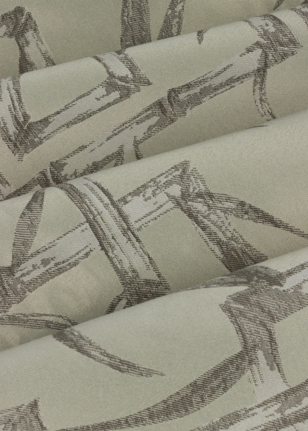 Paoletti Bamboo Jacquard Room Darkening Eyelet Curtain Pair Champagne - 46W X 54D (117x137cm Image 6