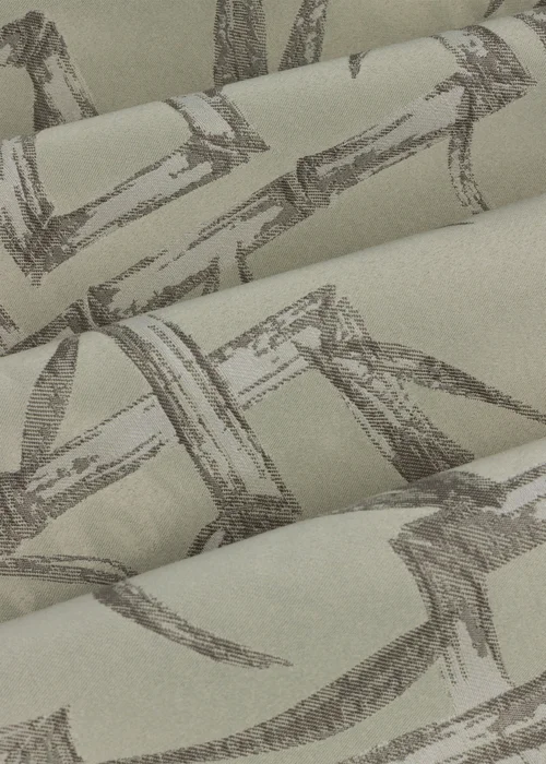 Paoletti Bamboo Jacquard Room Darkening Eyelet Curtain Pair Champagne - 46W X 54D (117x137cm Image 6
