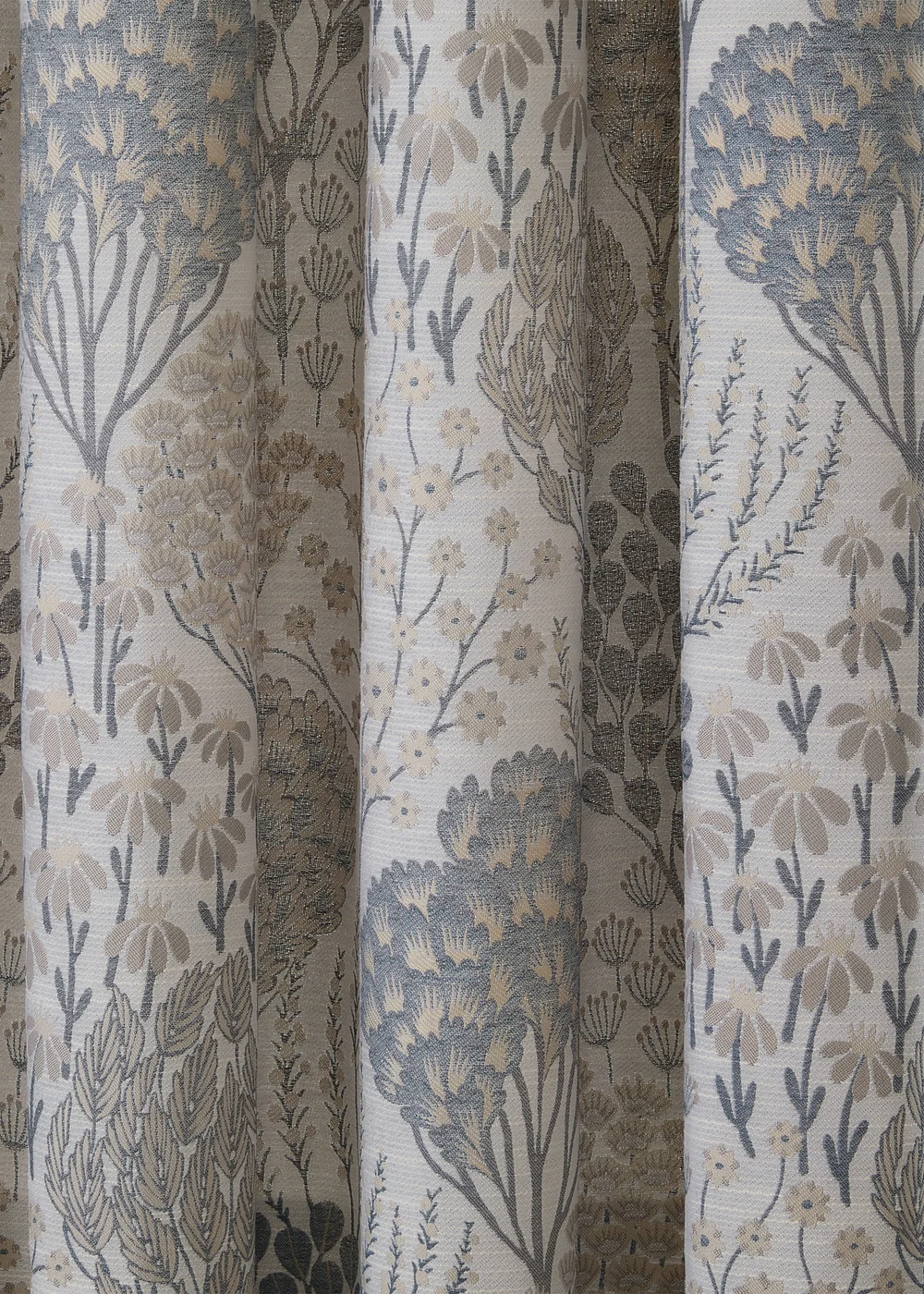 Wylder Nature Ophelia Floral Jacquard Room Darkening Eyelet Curtain Pair Wedgewood - 46W X 54D (117x137cm Image 5